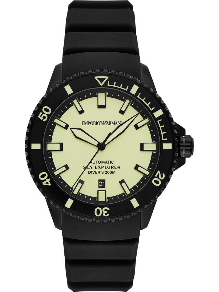 Emporio Armani Quarzuhr Emporio Armani Herren-Uhren Analog Automatik, Klassikuhr von Emporio Armani