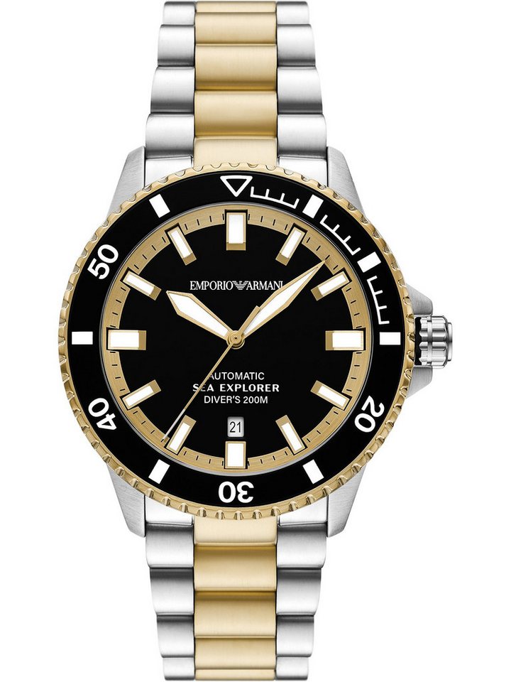 Emporio Armani Quarzuhr Emporio Armani Herren-Uhren Analog Automatik von Emporio Armani