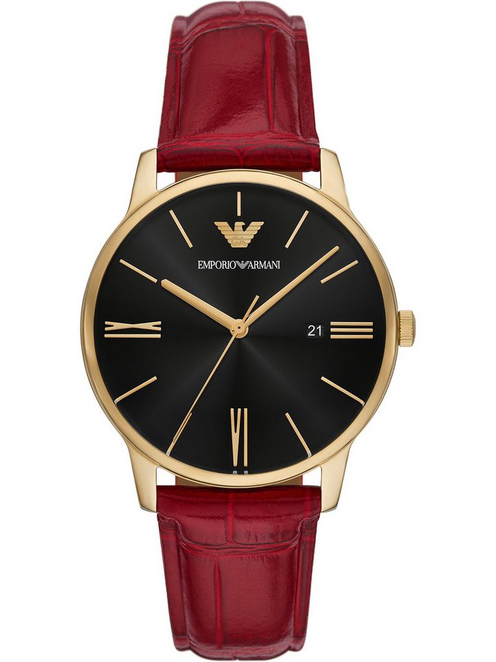 Emporio Armani Quarzuhr Emporio Armani Herren-Uhren Analog Quarz, Klassikuhr von Emporio Armani