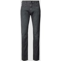 Emporio Armani Regular Fit Jeans mit Label-Applikation in Anthrazit, Größe 32/32 von Emporio Armani