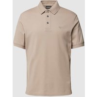 Emporio Armani Regular Fit Poloshirt mit Label-Stitching in Beige, Größe XXL von Emporio Armani