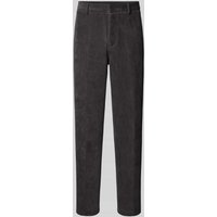 Emporio Armani Regular Fit Sweatpants in Ripp-Optik in Anthrazit, Größe L von Emporio Armani