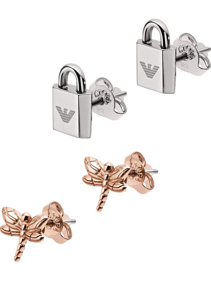 Emporio Armani Schmuckset Emporio Armani Damen-Schmuck-Set Edelstahl von Emporio Armani