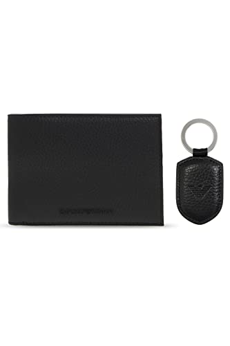 Emporio Armani Set Geldbörse und Schlüsselanhänger für Herren, Schwarz , Taglia Unica Emporio Armani Set Geldbörse und Schlüsselanhänger für Herren, Schwarz , Taglia Unica von Emporio Armani