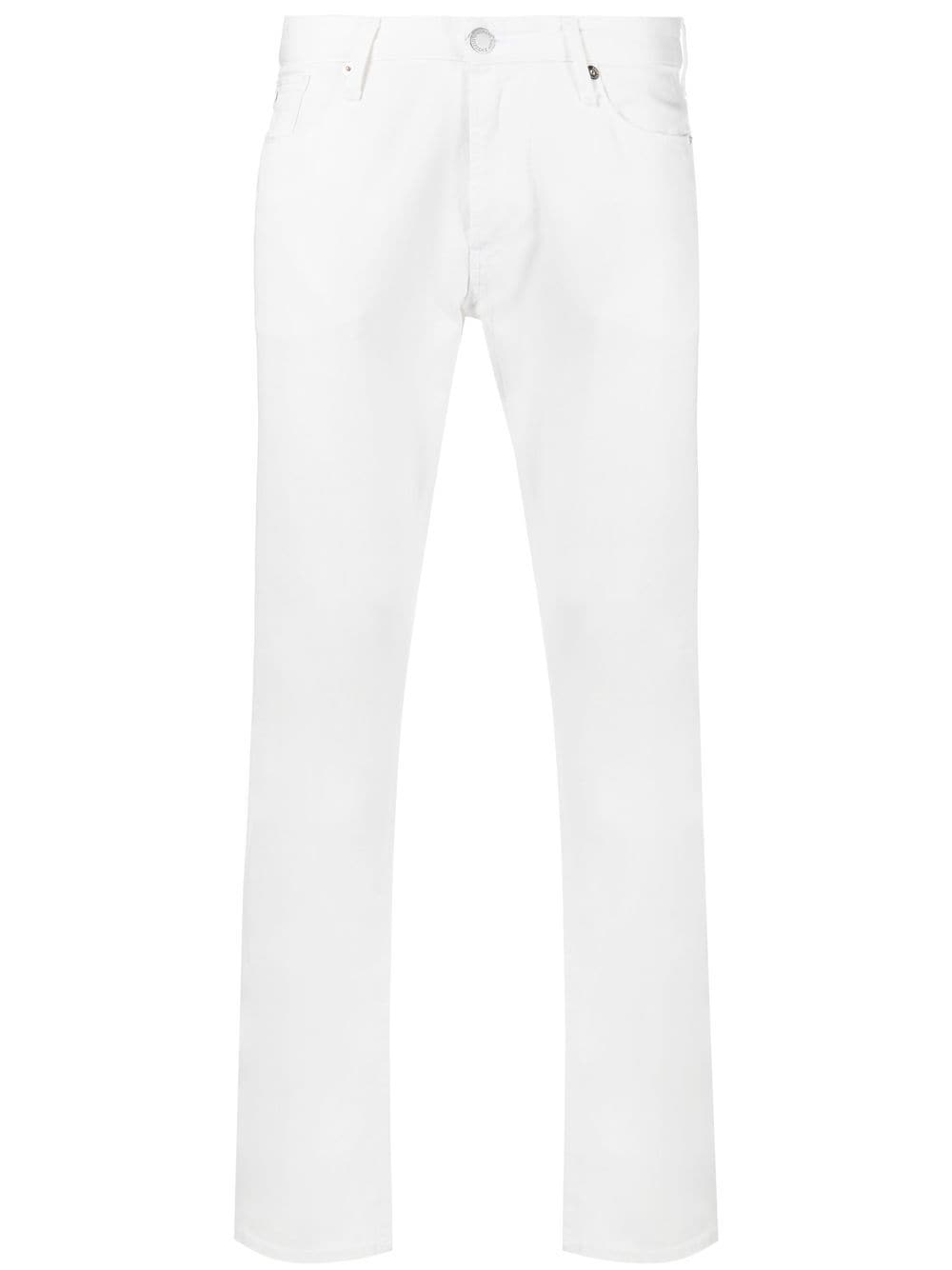 Emporio Armani Slim-Fit-Jeans mit Logo - Weiß von Emporio Armani