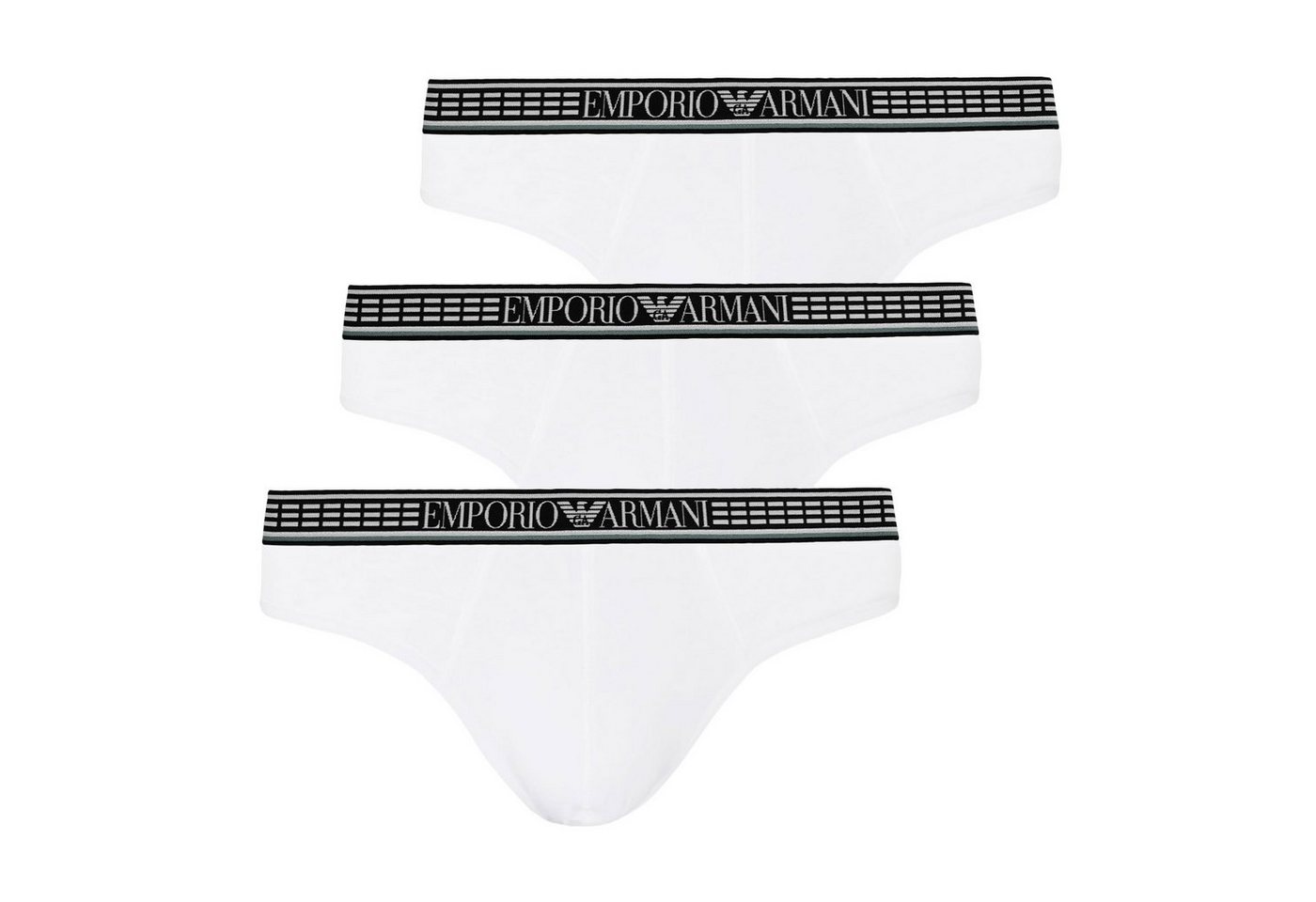 Emporio Armani Slip Brief Microfiber (3-St., 3er Pack) mit Markenschriftzug am Bund von Emporio Armani