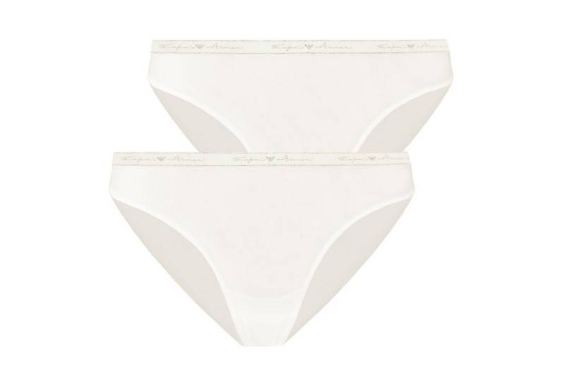 Emporio Armani Slip Brief Stretch Cotton (2er Set) mit glitzernden Markenschriftzug von Emporio Armani