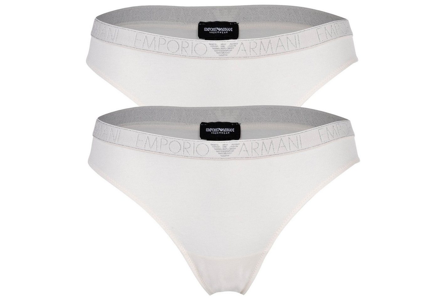 Emporio Armani Slip Damen Brazilian Slip, 2er Pack - ESSENTIAL STUDS von Emporio Armani