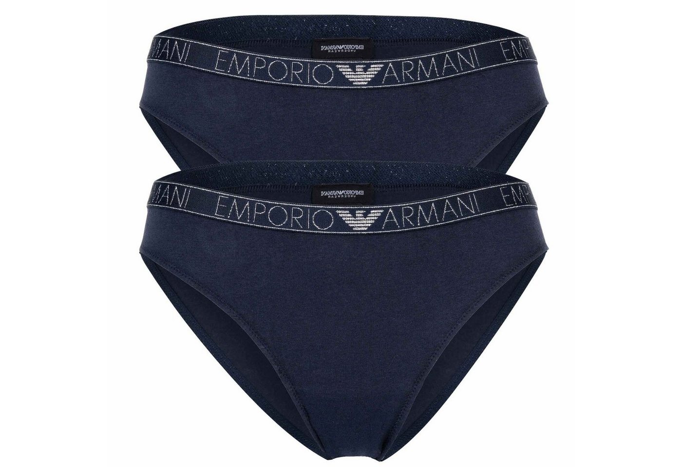 Emporio Armani Slip Damen Brazilian Slip, 2er Pack - ESSENTIAL STUDS von Emporio Armani