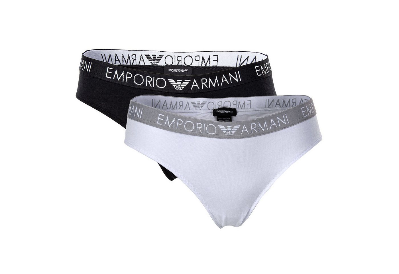 Emporio Armani Slip Damen Briefs 2er Pack - Slips, Stretch Cotton von Emporio Armani