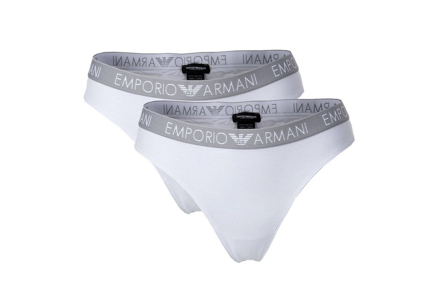 Emporio Armani Slip Damen Thongs 2er Pack - Slips, Stretch Cotton von Emporio Armani