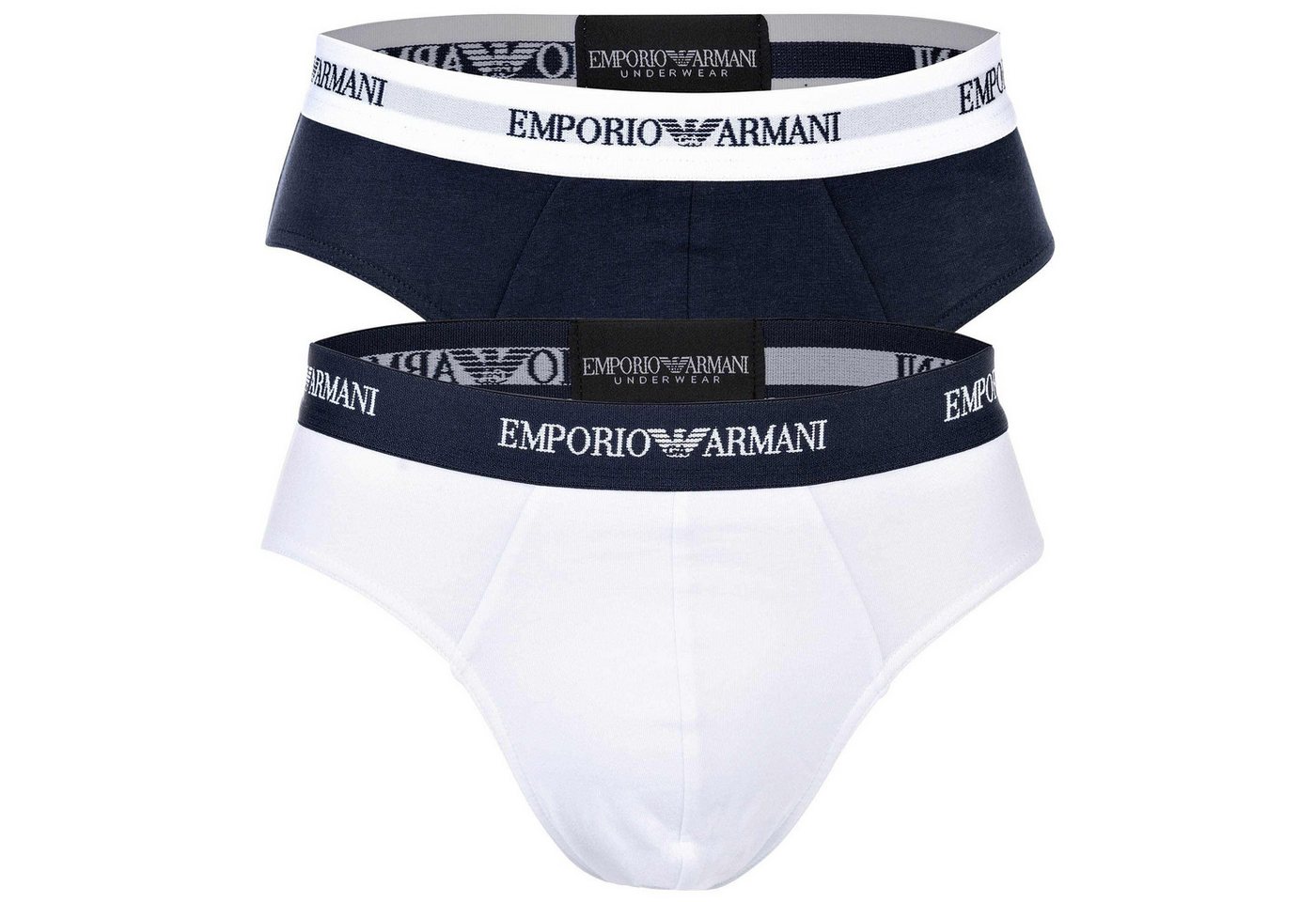 Emporio Armani Slip Herren Slip 2er Pack Baumwolle (Packung, 2er Pack) von Emporio Armani
