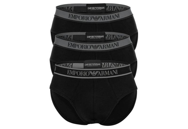 Emporio Armani Slip Herren Slip 3er Pack Baumwolle Core Logoband (Packung, 3er Pack) von Emporio Armani