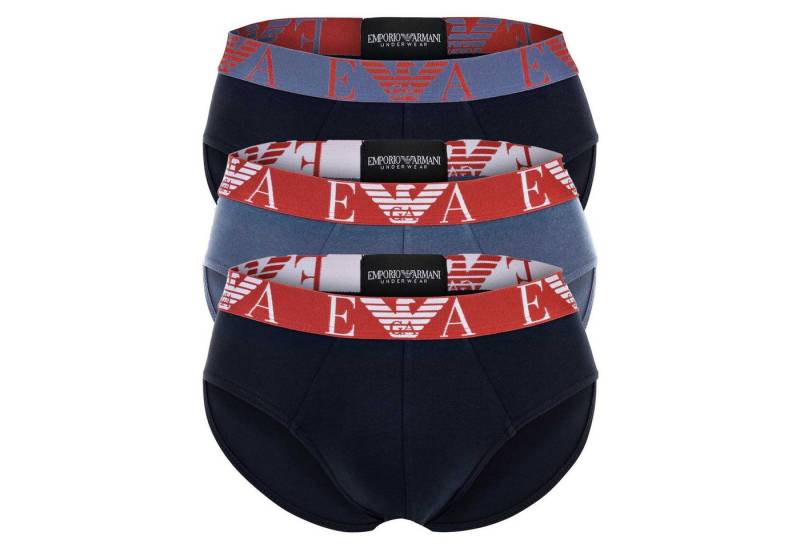 Emporio Armani Slip Herren Slip 3er Pack Baumwolle Bold Monogram (Packung, 3er Pack) von Emporio Armani