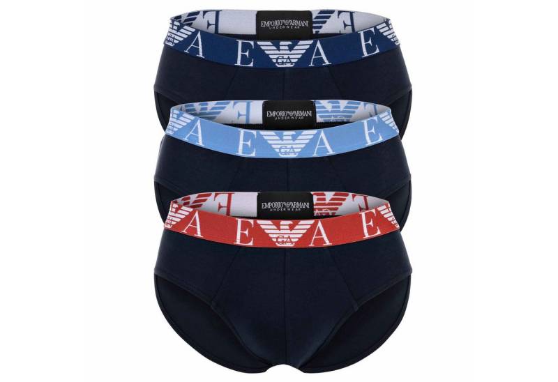 Emporio Armani Slip Herren Slip 3er Pack Baumwolle Bold Monogram (Packung, 3er Pack) von Emporio Armani