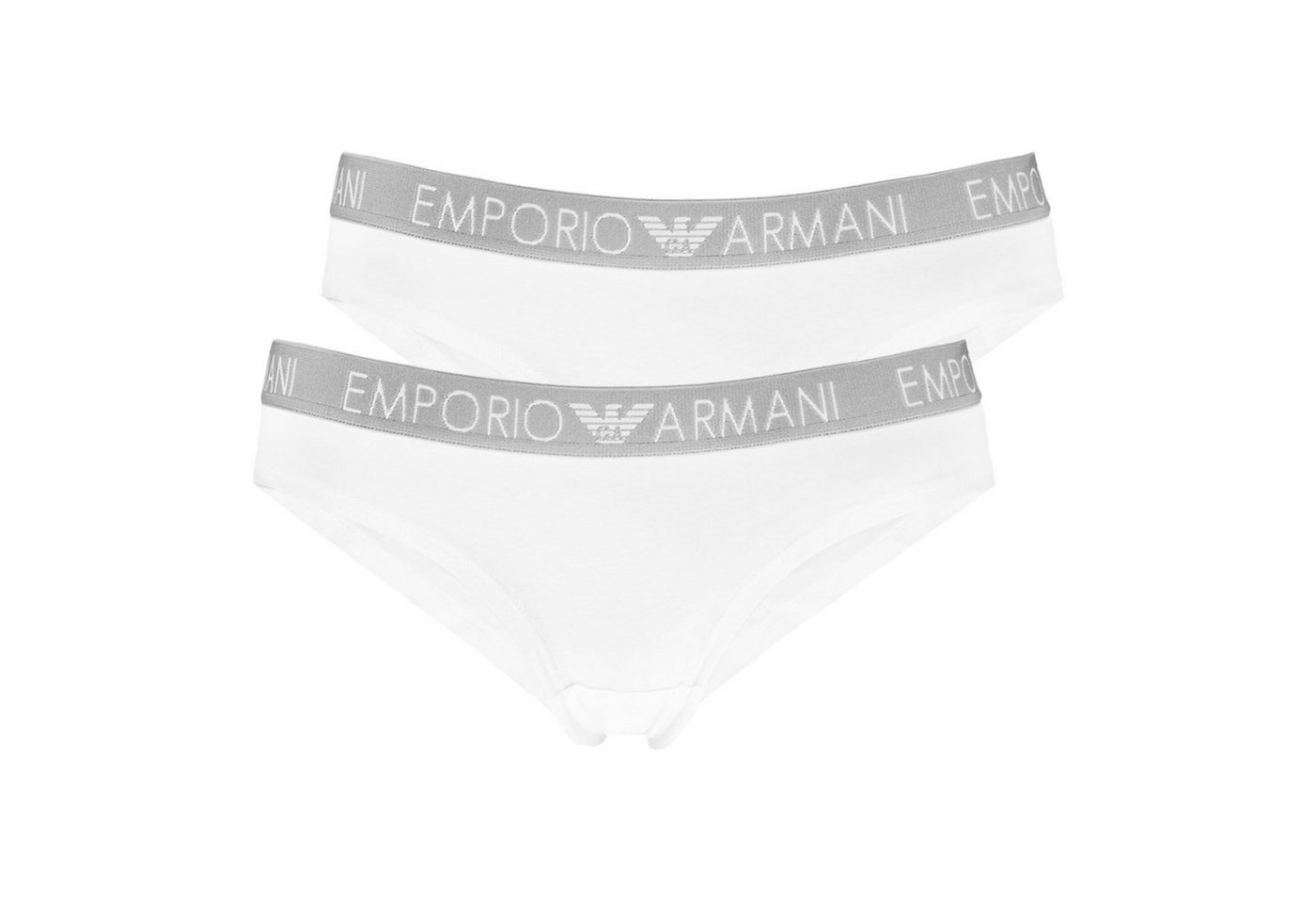 Emporio Armani Slip Iconic Cotton Brazilian Brief (2-St) mit flachem Nahtverlauf von Emporio Armani