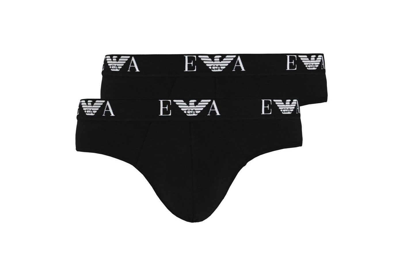 Emporio Armani Slip Stretch Cotton Brief (2-St) ohne störende Gesäßnaht von Emporio Armani