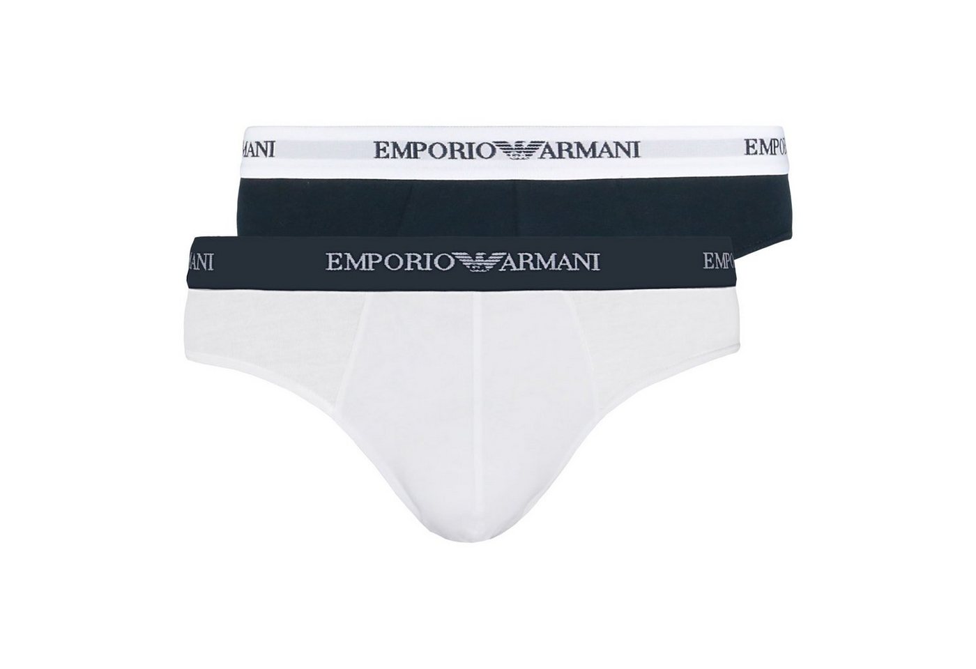 Emporio Armani Slip Stretch Cotton Brief (2-St) ohne störende Gesäßnaht von Emporio Armani