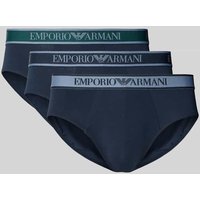 Emporio Armani Slip mit Label-Bund im 3er-Pack in Dunkelblau, Größe XXL Emporio Armani Slip mit Label-Bund im 3er-Pack in Dunkelblau, Größe XXL von Emporio Armani
