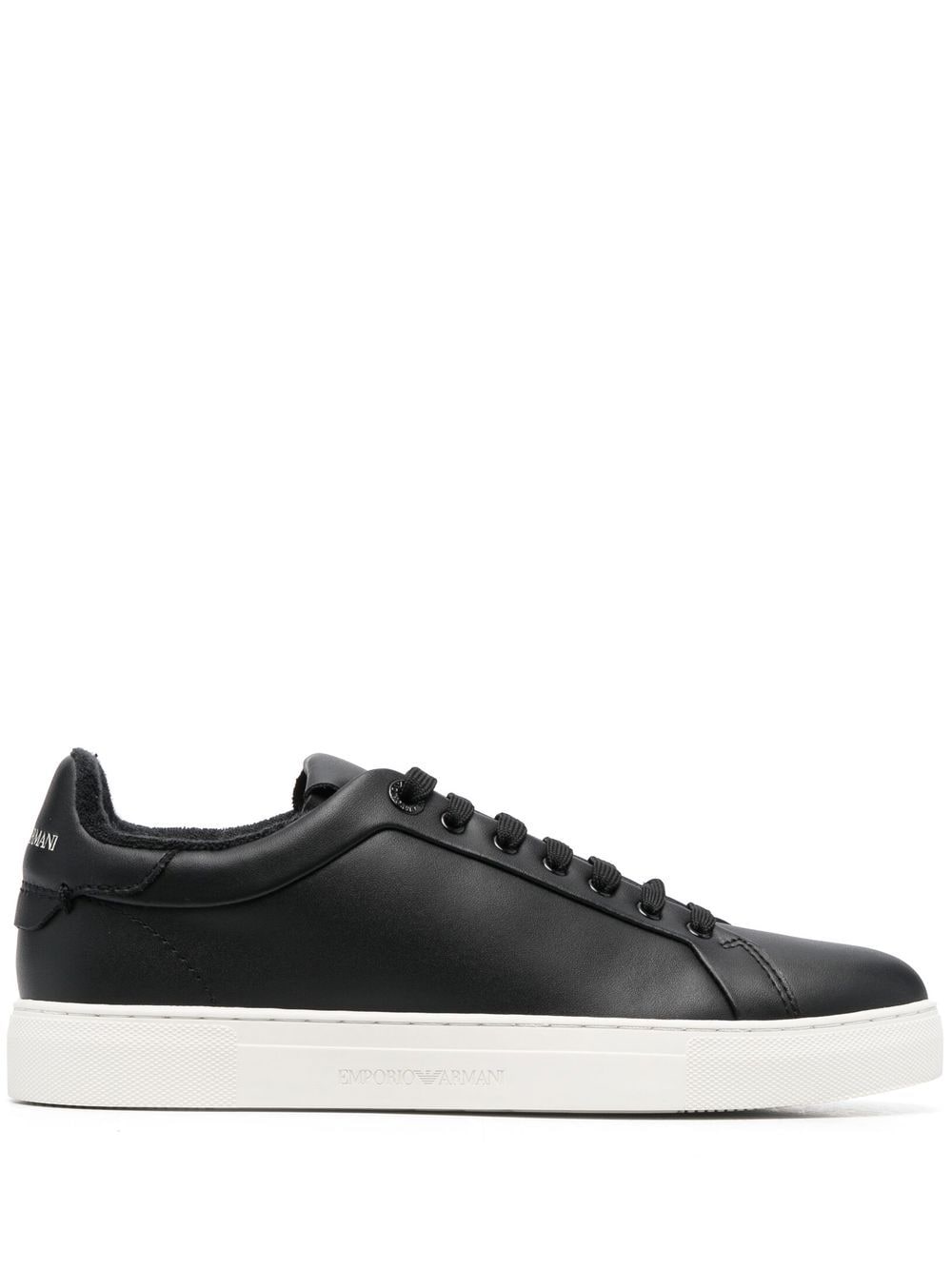 Emporio Armani Sneakers mit Logo-Print - Schwarz von Emporio Armani