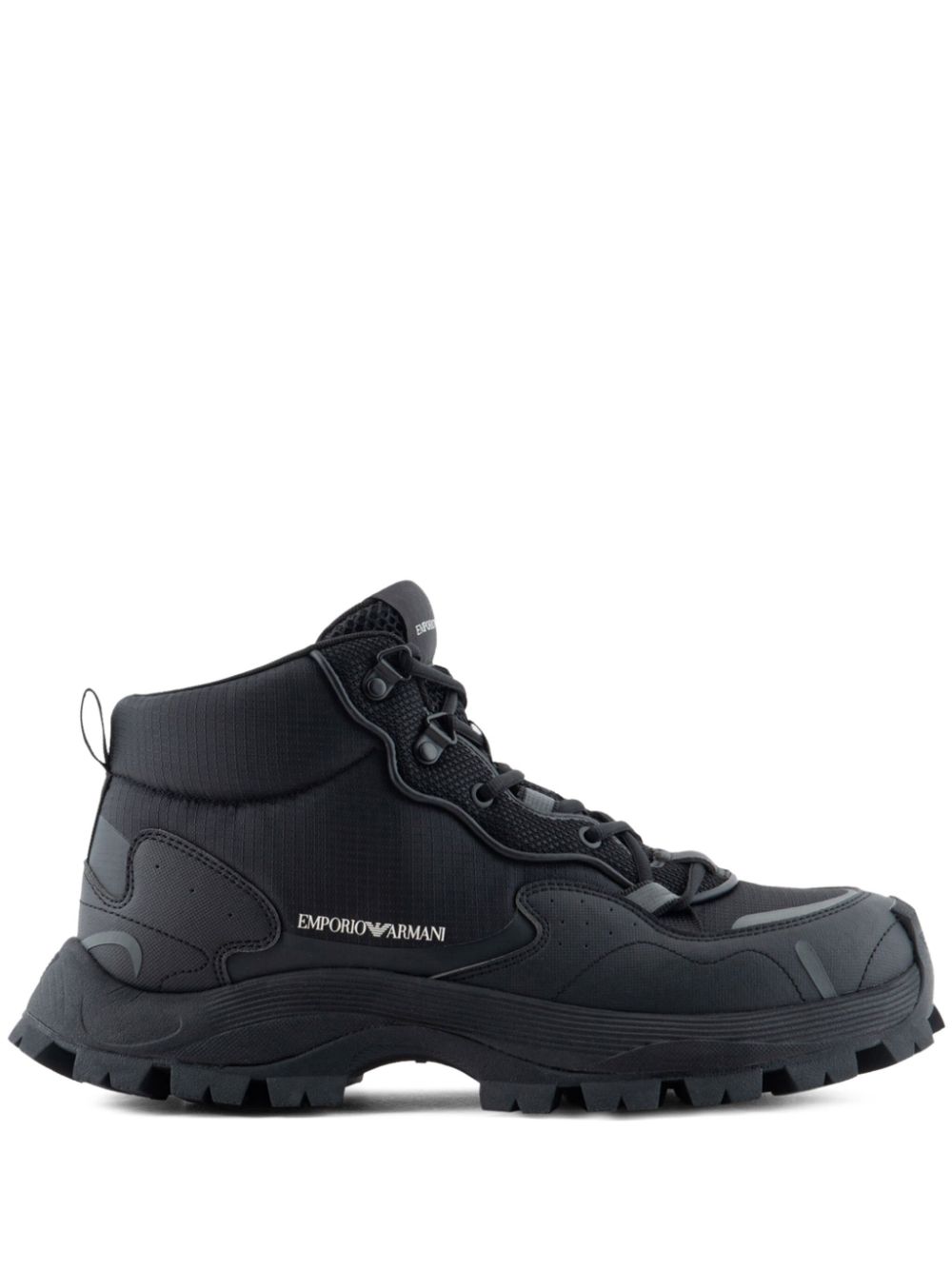 Emporio Armani Sneakers mit Ripstop-Textur - Schwarz von Emporio Armani