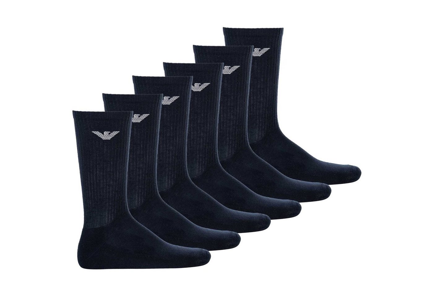 Emporio Armani Sportsocken Herren Socken, 6er Pack - Sporty Medium Socks von Emporio Armani