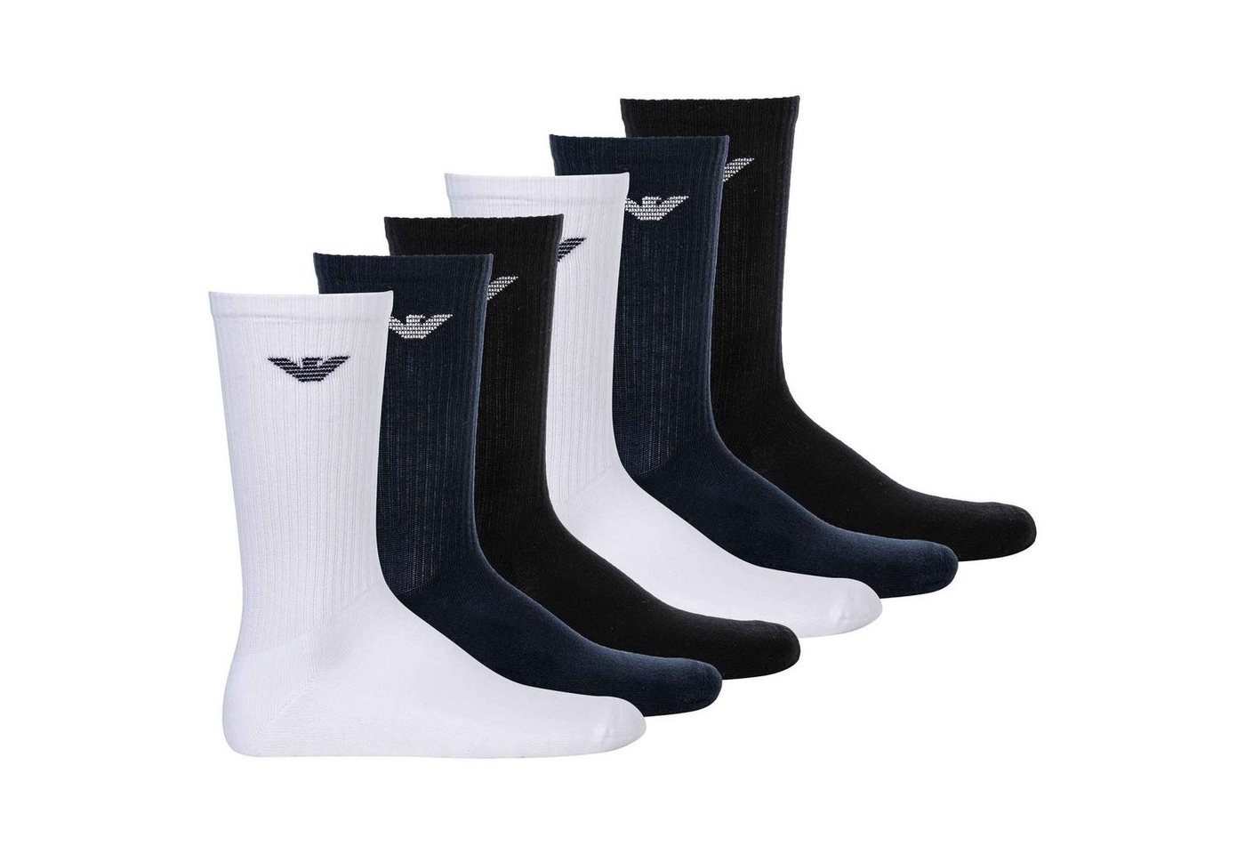 Emporio Armani Sportsocken Herren Socken, 6er Pack - Sporty Medium Socks von Emporio Armani