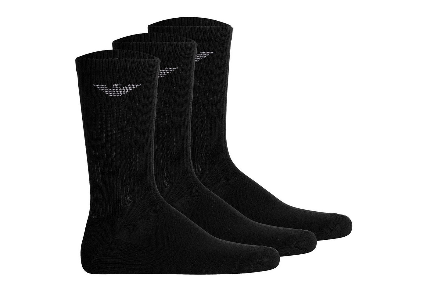 Emporio Armani Sportsocken Herren Socken 3er Pack Baumwolle SPORTY SPONGE (Packung, 3er Pack) von Emporio Armani