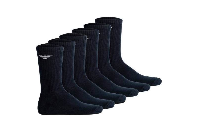 Emporio Armani Sportsocken Herren Socken 6er Pack Baumwolle SPORTY SPONGE 6P (Packung, 6er Pack) von Emporio Armani
