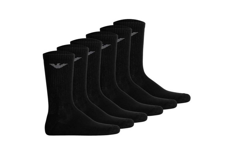 Emporio Armani Sportsocken Herren Socken 6er Pack Baumwolle SPORTY SPONGE 6P (Packung, 6er Pack) von Emporio Armani