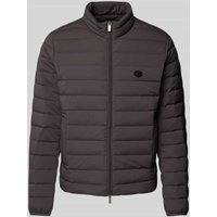 Emporio Armani Steppjacke mit Label-Patch in Anthrazit, Größe 48 Emporio Armani Steppjacke mit Label-Patch in Anthrazit, Größe 48 von Emporio Armani