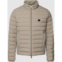 Emporio Armani Steppjacke mit Logo-Patch in Beige, Größe 46 von Emporio Armani