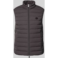 Emporio Armani Steppweste mit Label-Patch in Anthrazit, Größe 50 Emporio Armani Steppweste mit Label-Patch in Anthrazit, Größe 50 von Emporio Armani