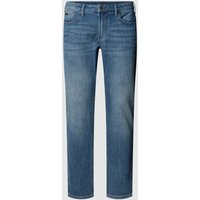 Emporio Armani Straight Leg Jeans im 5-Pocket-Design in Hellblau, Größe 32/32 von Emporio Armani