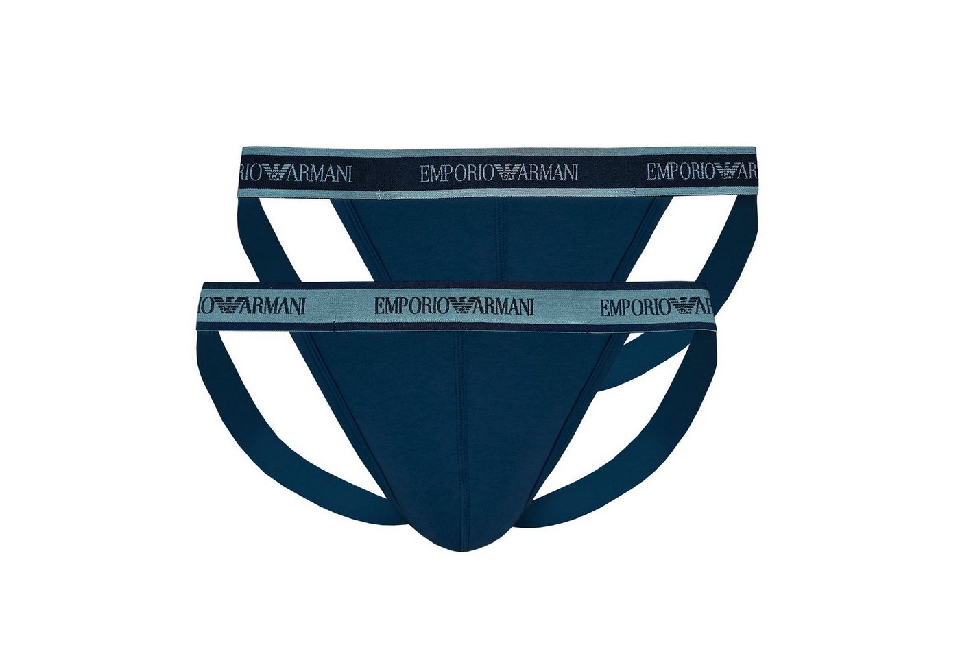 Emporio Armani String Jockstraps Stretch Cotton (2-St) mit doppelt verarbeitetem Frontbereich von Emporio Armani