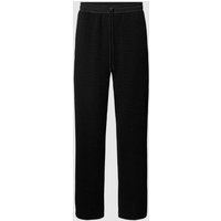 Emporio Armani Sweatpants mit Allover-Logo-Muster in Black, Größe L von Emporio Armani