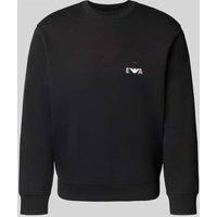 Emporio Armani Sweatshirt mit Label-Stitching in Black, Größe XXXL Emporio Armani Sweatshirt mit Label-Stitching in Black, Größe XXXL von Emporio Armani