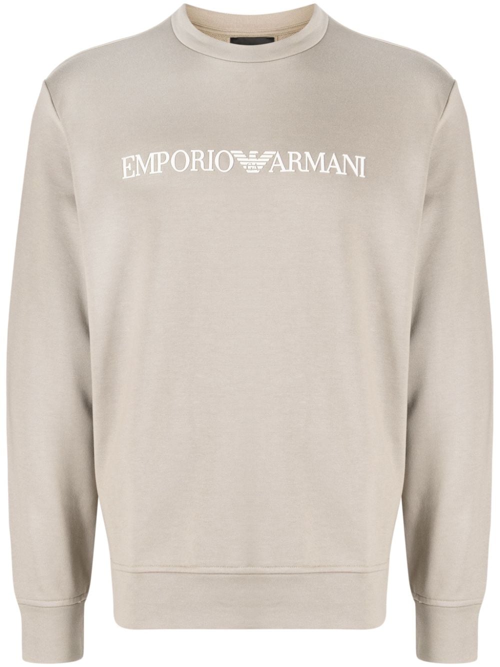 Emporio Armani Sweatshirt mit Logo-Print - Braun von Emporio Armani