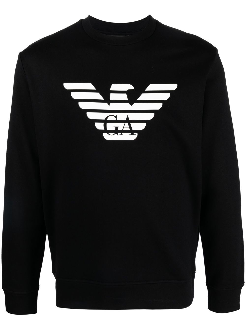 Emporio Armani Sweatshirt mit Logo-Print - Schwarz von Emporio Armani