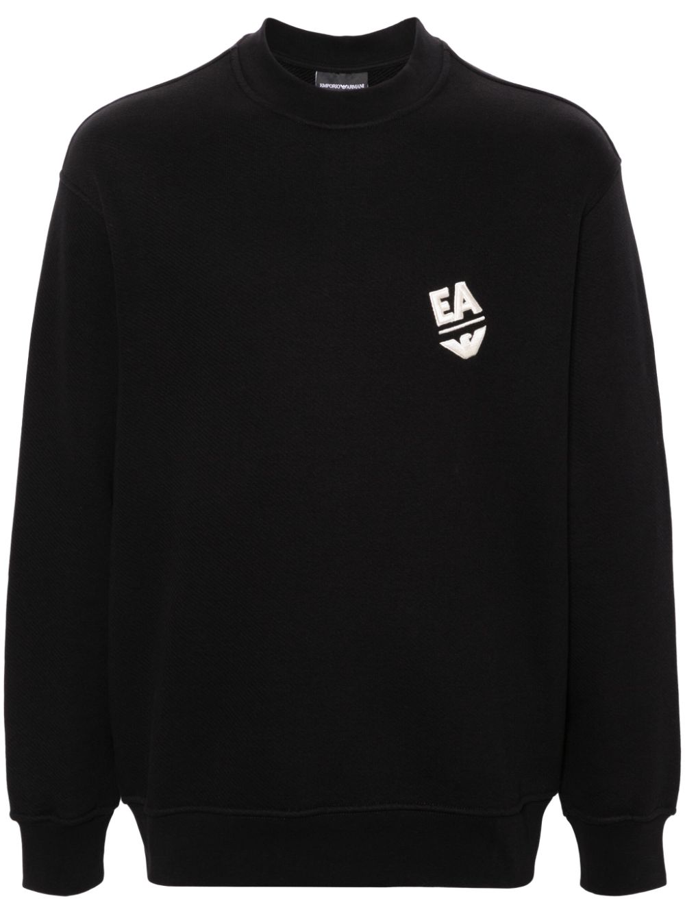 Emporio Armani Sweatshirt mit Logo-Stickerei - Schwarz von Emporio Armani