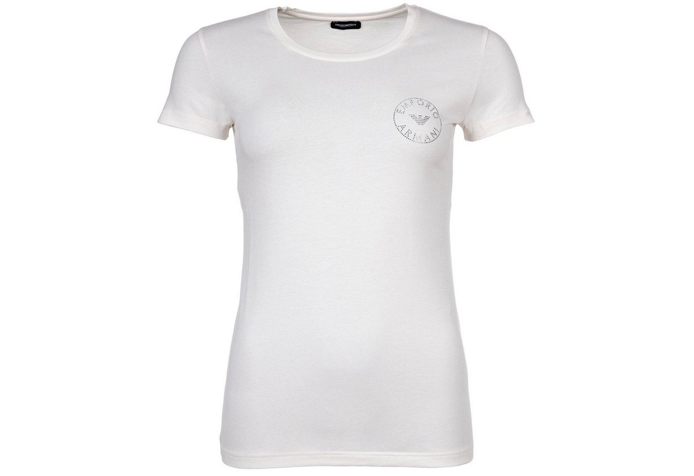 Emporio Armani T-Shirt Damen T-Shirt - ESSENTIAL STUDS LOGO, Rundhals von Emporio Armani