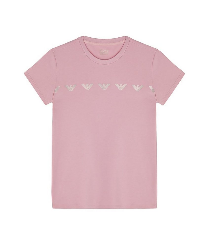 Emporio Armani T-Shirt EA7 Emporio Armani Kids T-Shirt rosa series Adler Logoprint glitzer von Emporio Armani