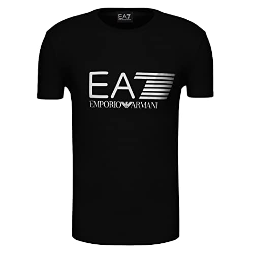 Emporio Armani T-Shirt EA7 Herren T-Shirt 3ZPT62 PJ03Z, Kurzarm, Rundhalsausschnitt, Schwarz , Large von Emporio Armani