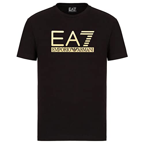 Emporio Armani T-Shirt Herren EA7 3KPT87 PJM9Z, Kurzarm, Rundhalsausschnitt, Schwarz , Medium von Emporio Armani