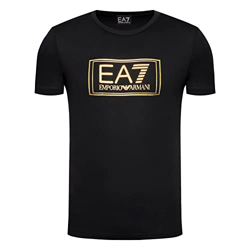 Emporio Armani T-Shirt Herren EA7 6HPT51 PJM9Z, Kurzarm, Rundhalsausschnitt, Schwarz , Large von Emporio Armani