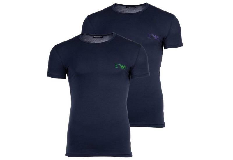 Emporio Armani T-Shirt Herren T-Shirt, 2er Pack - BOLD MONOGRAM, Kurzarm von Emporio Armani
