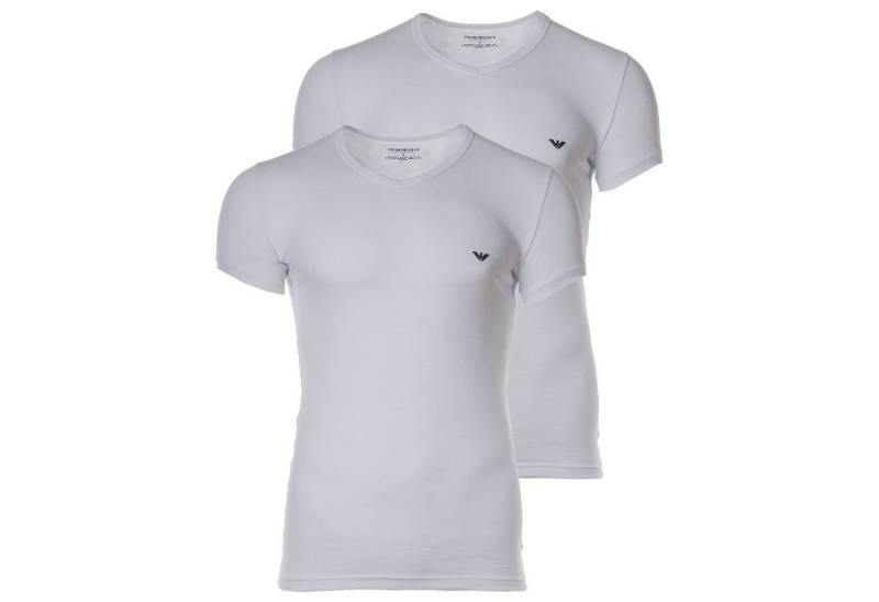 Emporio Armani T-Shirt Herren T-Shirt 2er Pack Baumwolle (Packung, 2er Pack) von Emporio Armani