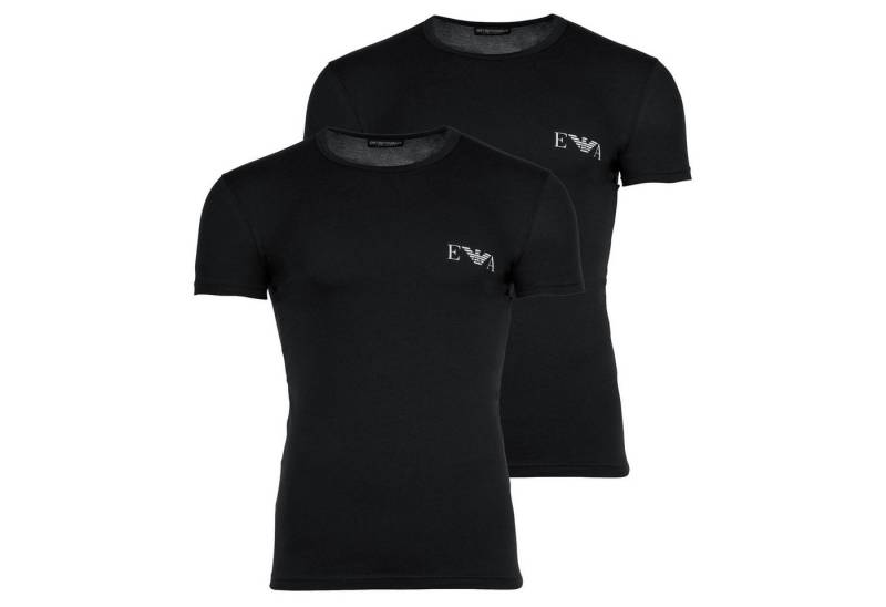 Emporio Armani T-Shirt Herren T-Shirt 2er Pack Baumwolle BOLD MONOGRAM (Packung, 2er Pack) von Emporio Armani