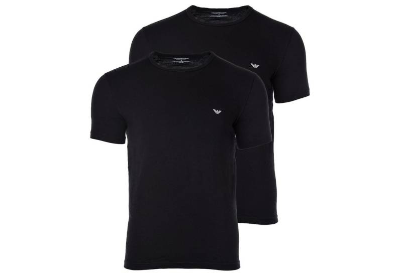 Emporio Armani T-Shirt Herren T-Shirt 2er Pack Baumwolle (Packung, 2er Pack) von Emporio Armani