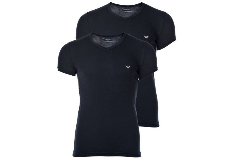 Emporio Armani T-Shirt Herren T-Shirt 2er Pack Baumwolle (Packung, 2er Pack) von Emporio Armani